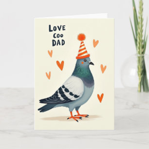 Tarjeta de Papá Amor Arrullo Aviar