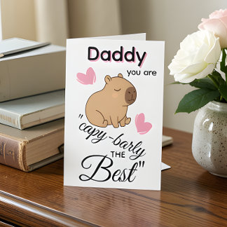 Tarjeta de Papá Capybara – Feliz Tarjeta de Cumple