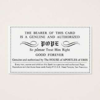 tarjeta de papa certificada genuina