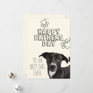Tarjeta de papá del Día del Padre Feliz