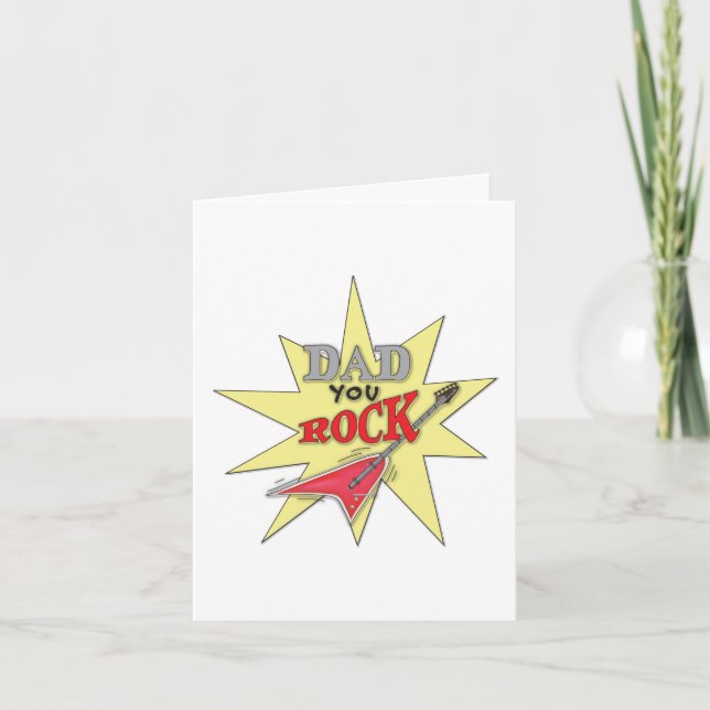 Tarjeta de Papá Eres una Estrella (Anverso)