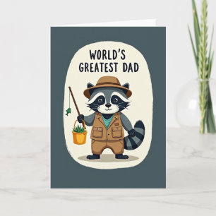Tarjeta de Papá Más Grande del Mundo de Bosque