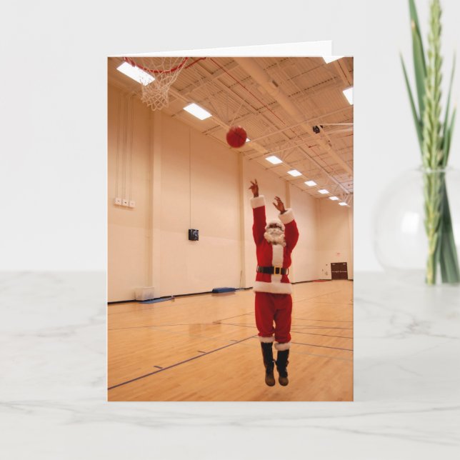 Tarjeta de Papá Noel Negro (Anverso)