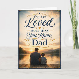 Tarjeta de Papá: Te Aman Más de Lo Que Sabes