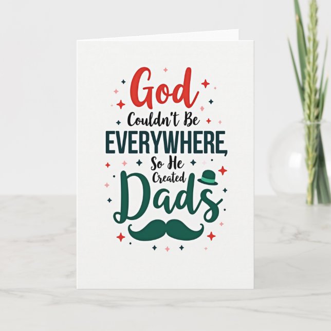 Tarjeta de Papás Dios Escarlata (Anverso)
