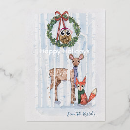 Tarjeta de papel de aluminio con ilustración de Na