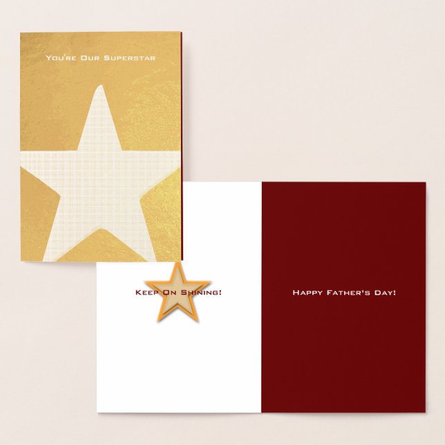 Tarjeta de papel de aluminio del Día del Padre (Demostración)