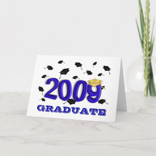 Tarjeta de papel de anuncio de graduación de 2009