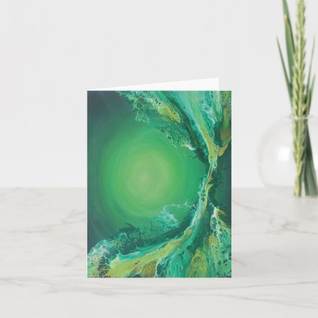 tarjeta de papel de impresión pintada a mano (Anverso)