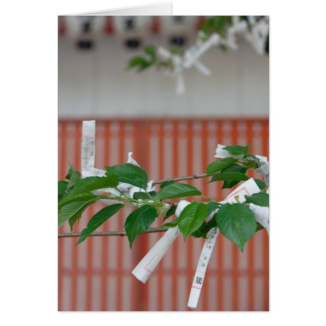 Tarjeta de papel de las fortunas (Frente)