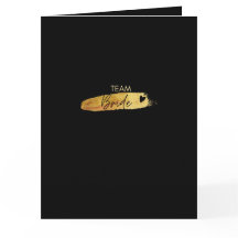 Tarjeta de papel de oro de la novia - Tarjeta de s