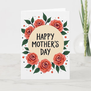 Tarjeta de papel de oro falso con afecto floral