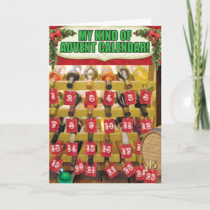Tarjeta de papel divertida del navidad del