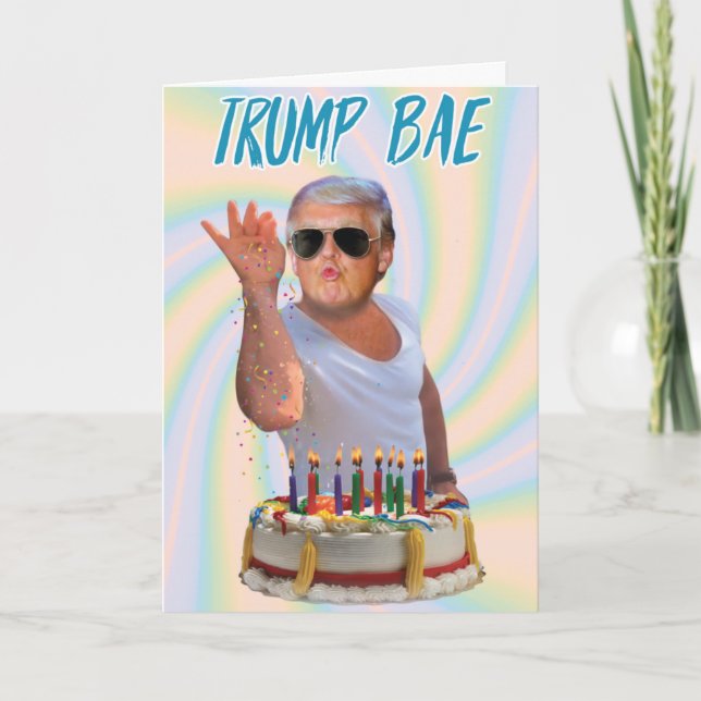 Tarjeta de papel divertida para el cumpleaños de T (Anverso)