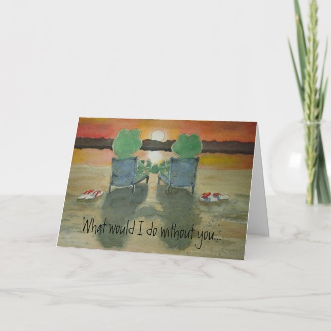 Tarjeta de papel divertida y seria del amor de la (Anverso)