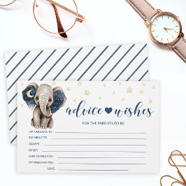 Tarjeta de papel para bebés elefante consejos para