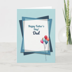 Tarjeta de papel para el Día del Padre Cool Hues