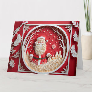 Tarjeta de papel para navidades
