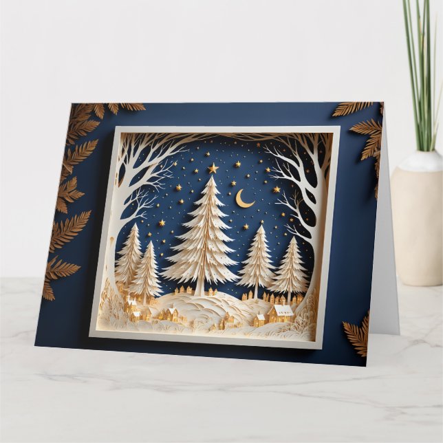 Tarjeta de papel para navidades (Anverso)