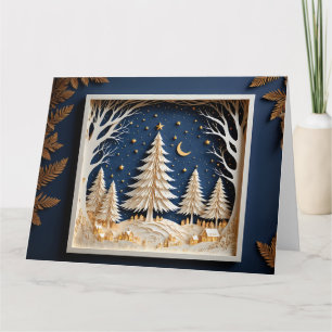 Tarjeta de papel para navidades