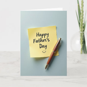 Tarjeta de Papelería del Día del Padre Brillante