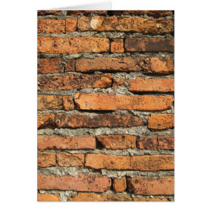 Tarjeta de pared de ladrillo antiguo