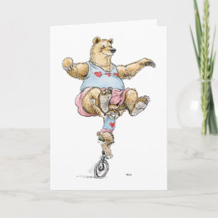 Tarjeta de pareja acróbata del día de San Valentín