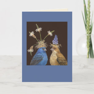 Tarjeta de pareja de amarre índigo