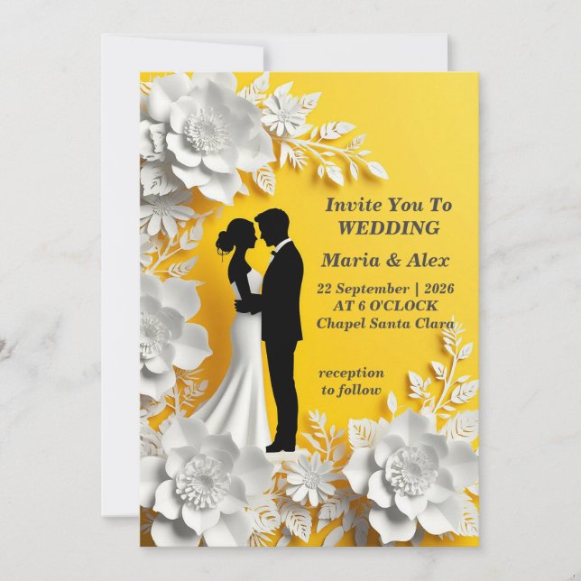 ✨ Tarjeta de Pareja de Boda para Evento de Boda ✨ (Anverso)