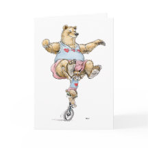 Tarjeta de pareja de Valentine Acrobat