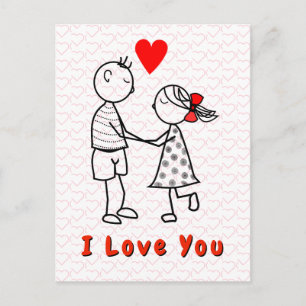 Tarjeta de Pareja Romántica Te Amo