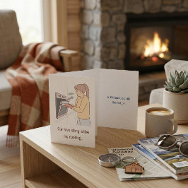 Tarjeta de parejas divertidas y extravagantes: amo