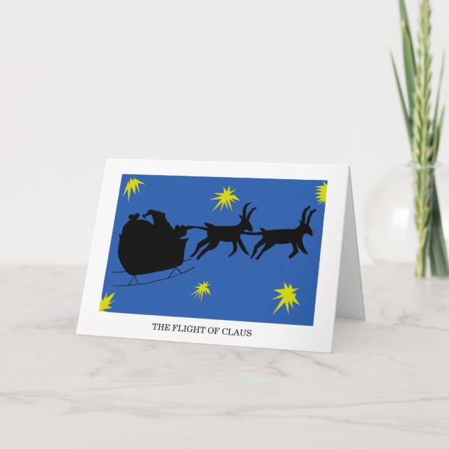 Tarjeta de parodia de Navidades modernos (Anverso)