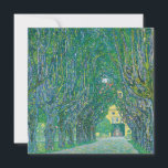 Tarjeta de parque Gustav Klimt Avenue de Schloss K<br><div class="desc">Avenida de Schloss Kramer Park pintura por Gustav Klimt - tarjeta plana</div>