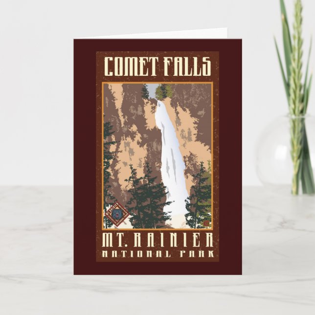 Tarjeta de parque Mount Rainier Nat'l (Anverso)