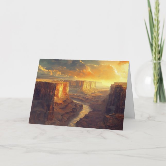 Tarjeta de parque nacional del Gran Cañón personal (Anverso)