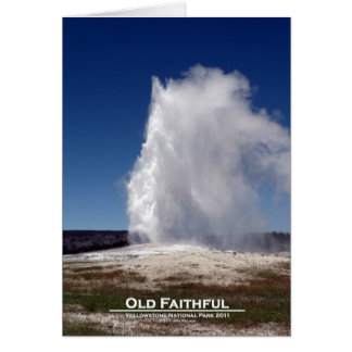 Tarjeta de Parque Nacional Yellowstone