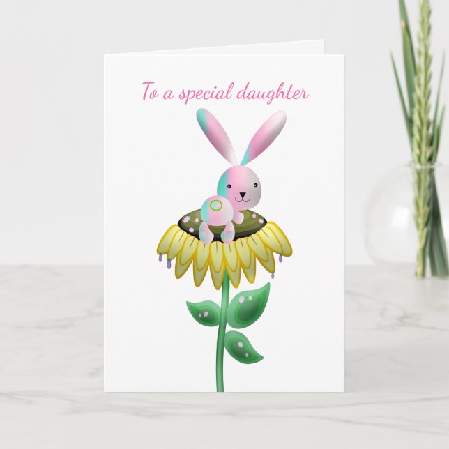 Tarjeta De Pascua A Una Hija Especial (Anverso)