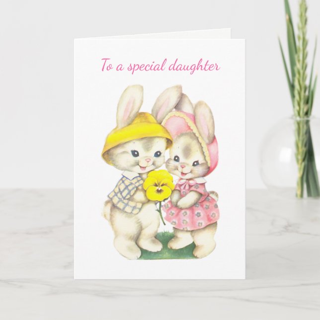 Tarjeta De Pascua A Una Hija Especial (Anverso)