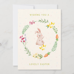 Tarjeta de Pascua Adorable - Llena con el calor de