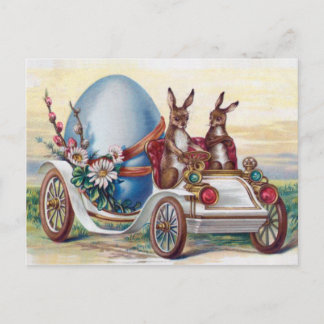Tarjeta de pascua antigua del vintage