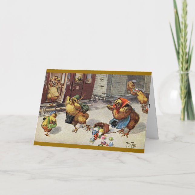 Tarjeta de Pascua Arthur Thiele - Tren de Captura  (Anverso)