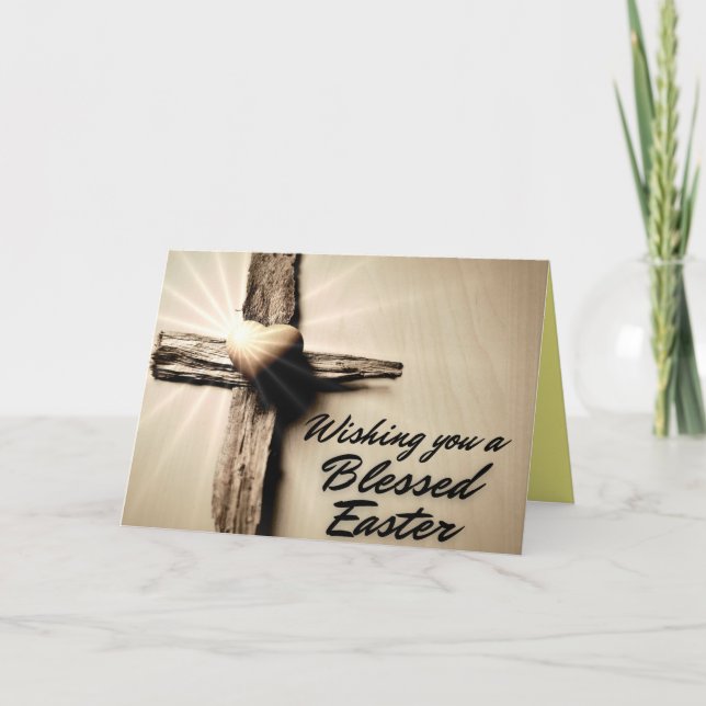 Tarjeta de Pascua Bendecida por el Amor de Dios (Anverso)