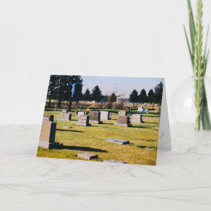 Tarjeta de Pascua "Cementerio de San Miguel"