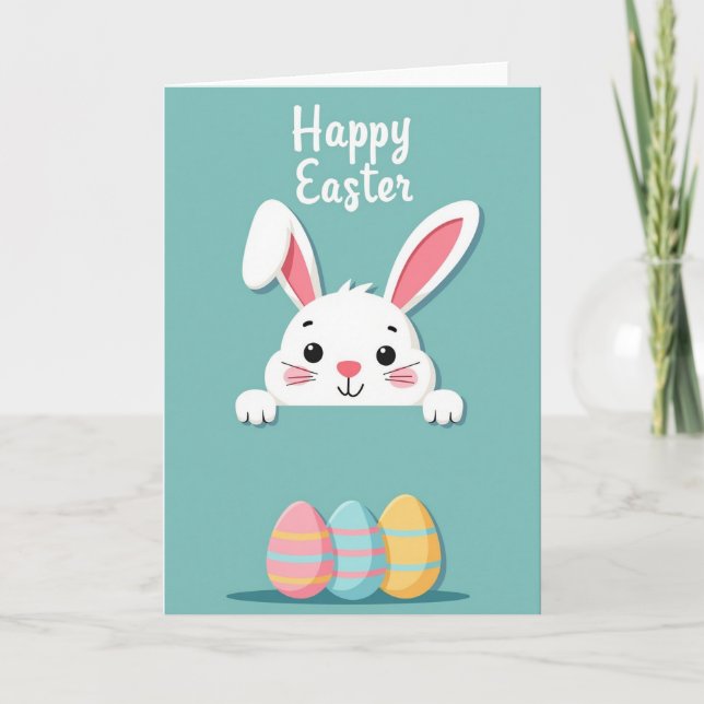 Tarjeta de Pascua con Objeto Rayado (Anverso)