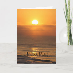 Tarjeta de Pascua con salida al sol del Golfo