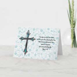 Tarjeta de Pascua con versículo de la Biblia de es