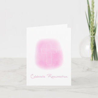 Tarjeta de Pascua con Verso de Cruz de Resurrecció