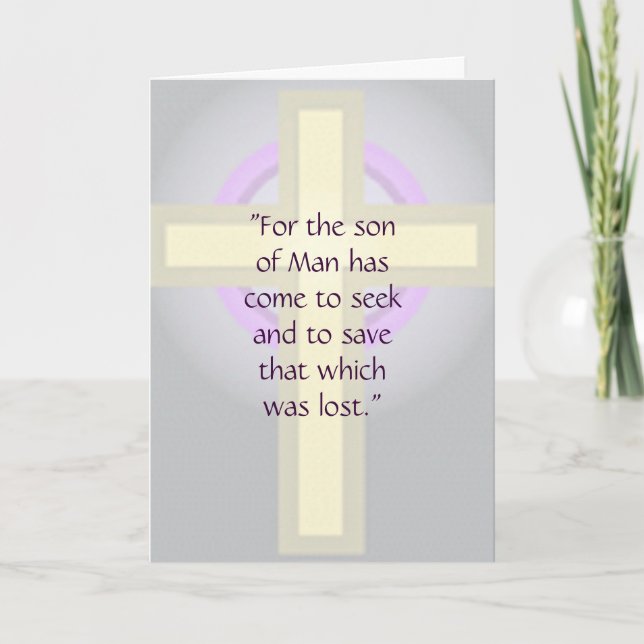 Tarjeta de Pascua Cristiana (Anverso)