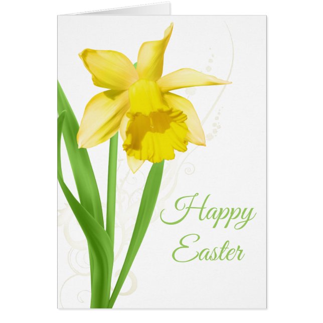 Tarjeta de Pascua Daffodil (Frente)
